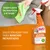 Nature's Miracle Oxy Formula Set-In Stain Remover. Seguro para las mascotas y el hogar. Solución adaptada para manchas incrustadas. Botella con pulverizador y paño limpiando sofá.