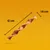 Twisted chew stick with size diagram showing 12 cm length and 1.6 cm width on orange background