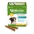 Boîte Whimzees Wellness Daily Dental Treats, 30 sticks pour chiens moyens (12–18 kg), texte en anglais sur la réduction de la plaque et du tartre, approvisionnement 1 mois visible.