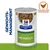 Hill's Prescription Diet Metabolic wet food for weight management with chicken and vegetables. Tin with visible contents: meat pieces, peas and carrots.