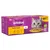 Whiskas Poultry Feasts in jelly, 40-pack for ages 7+, includes chicken, duck, poultry and turkey varieties. 100% recyclable packaging.