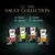 Sheba Sauce Collection 12 x 85 g : 3 x Rind, 3 x Lamm, 3 x Huhn, 3 x Truthahn. Quatre sachets visibles avec un chat et le nom de la variété en allemand sur chaque emballage.