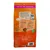 Back of pet food bag showing features such as glucosamine, prebiotics, large kibbles, 50% chicken, no nasties or fillers, feeding guide table, and made in the UK.