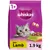 Whiskas dry food with lamb, 1.9 kg pack, suitable for cats aged 1 year and over