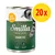 Smilla Yummy Pot with Chicken, 400 g, zestaw 20x. Na opakowaniu: contains taurine, grain-free recipe. Grafika kota na puszce.