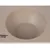 Modern Living comedero de material beige con hendidura redonda.