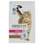 Sachet de croquettes PERFECT FIT adult 1+ Chats stérilisés, riche en saumon, total 5. Texte visible : Visibilité & Agilité, Muscles forts. Image d’un chat tigré sur l’emballage.