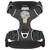 Ruffwear dog harness in grey with reflective stripes, sturdy buckles and attachment point. Logo with dog image visible.