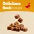 Image showing cubes of duck treats with the text 'Delicious duck treats' and a red duck icon, highlighting product flavour and type.