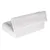 Tunnel pour animaux en tissu blanc doux, forme cylindrique ouverte aux deux extrémités, sans marque visible ni éléments décoratifs.