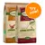 Lukullus Charolais beef & trout 1.5kg and Chicken with trout adult dog food bags, visible text includes 'Try now!' in orange circle, cold-pressed label shown