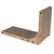 Ξύλινη ξύστρα με καφέ επιφάνεια ξυσίματος, κατάλληλη για τοποθέτηση σε τοίχο. Ορθογώνιο σχήμα με στρογγυλεμένες γωνίες και ορατές βίδες στερέωσης.