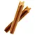 Two brown, X-shaped chew sticks with ridged sides, shown close up against a white background. No visible branding or text.