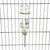 Honey Hopper glass drinking bottle with metal spout, suitable for small animals such as rabbits and guinea pigs. Capacity with scale up to 100 ml.