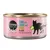 Boîte Cosma Pure Love Asia, texte visible : Tuna with crab and kiwi in jelly, pure fish, seafood & fruit. Illustration de chat noir et kiwi sur fond rose.