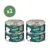 Four tins of Lily's Kitchen Shredded Fillets in Simply Chicken, Chicken & Ham, Tuna & Salmon, and Chicken & Mussel flavours, with a green circle showing x2.