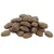 Купчина кафяви гранули за домашни любимци с овална форма, без видима опаковка или маркировка.