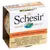 Schesir Nature for Cat, tonno e pollo in salsa naturale. Testo multilingue visibile sulla confezione. Barattolo di cibo per gatti.