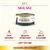 almo nature HFC Mousse cat food tin, mackerel and chicken flavour. Text: 100% natural, boosts hydration, mix of flavours, soft texture, all profits to the planet.