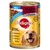 Pedigree Vital Protection dog food tin, German text: mit 3 Sorten Fleisch in Pastete, verbesserte Rezeptur mit 51% Fleisch, 100% ausgewogene Ernährung, Immunssystem, Verdauung, Haut & Fell, Knochen