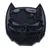 Svart silikonmatta i form av ett Batman-ansikte med upphöjda noppor för bättre grepp eller rengöring.