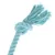 Light blue cotton rope with knots and frayed ends, suitable for play or training purposes.