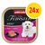 animonda Vom Feinsten Adult mit Pute + Lamm, 24x. Opakowanie karmy z wizerunkiem psa i kawałkiem pasztetu na talerzu. Widoczny napis: with Turkey + lamb. animonda Vom Feinsten Adult mit Pute + Lamm, 24x. Opakowanie karmy z wizerunkiem psa i kawałkiem pasztetu na talerzu. Widoczny napis: with Turkey + lamb.