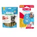 KONG legetøj til hundehvalpe - KONG Größe S, blau + KONG Enhanced Ziggies Puppy S (198 g)