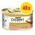 Confezione da 48x Purina Gourmet Gold Raffiniertes Ragout mit Lachs, lattina con immagine di gatto bianco e ragù di salmone. Testo in tedesco visibile sull'etichetta. Confezione da 48x Purina Gourmet Gold Raffiniertes Ragout mit Lachs, lattina con immagine di gatto bianco e ragù di salmone. Testo in tedesco visibile sull'etichetta.