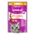 Whiskas Anti-Hairball kattensnacks met kip, 50 g. Bevat: vitamines & mineralen, ondersteunt haarbalreductie. 60% minder plastic verpakking. Tekst deels in Duits en Frans.