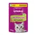 Whiskas Knuspertaschen mit Truthahn, 60g. Neue Verpackung mit 60% weniger Plastik, gleicher Geschmack.