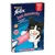 Purina Felix Deli Moments Liquid Snacks con salmón, bajo en calorías, sin azúcares añadidos, paquete de 4x10g. Gato sostiene el snack y se lame los labios.