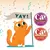 Your Cat Product Awards 2024 and 2025 winner badges for Best Cat Litter, shown with a cartoon cat holding a flag that says 'YAY!' and confetti in the background.