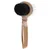Magic Brush с двухсторонним дизайном: мягкая щетина с одной стороны, металлические зубцы с другой. Эргономичная ручка с золотистым покрытием.