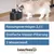 Chat buvant à une fontaine noire. Texte en allemand : Fassungsvermögen 2,5 l, Dreifache Wasser-Filterung, 3 Wassermodi. Marque beeztees visible.