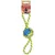 FLAMINGO Train Your Dog TPE a nylon hračka pro psy, žluté lano s modrým uzlovým míčkem. FLAMINGO Train Your Dog TPE a nylon hračka pro psy, žluté lano s modrým uzlovým míčkem.