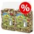 JR Farm Daily Food Ratten-Schmaus, zwei Beutel mit Rabatt-Symbol. Frisch vom eigenen Hof, verbesserte Rezeptur.