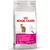 Bag labelled Royal Canin Exigent 35/30 for fussy cats, savour discerning, with icons for coat beauty and weight maintenance, and image of two types of kibble.