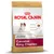Junior food for Cavalier King Charles up to 10 months, with features for cardiac tone, digestive health, natural defences and exclusive kibble shape shown on packaging.
