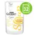 Purina Gourmet Crystal délicat bouillon avec du poulet naturel, sachet illustré avec un chat blanc et une assiette de bouillon, pastille verte avec le chiffre 32 en haut à droite.