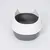 zooplus Basics kattenbak met rand - grijs / wit