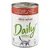 almo nature Daily paté met rundvlees, natural ingredients, adult cat, grain free recipe. Tekst in meerdere talen: con manzo, mit rind, with beef, au bœuf, met rundvlees, con buey.