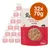 Lot de 32 sachets Applaws Chicken Breast with Beef in jelly, 70 g chacun. Texte visible : 32x70g, Applaws, Chicken Breast with Beef in jelly, 70g.