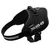 Black Julius-K9 IDC Power harness with reflective strip and sturdy fastener.