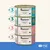 Applaws cat food 70g tins: 3x tuna fillet in broth, 3x ocean fish in broth, 3x tuna fillet with prawn in broth, 3x mackerel with sardine in broth. Total 12 tins shown.