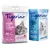 Tigerino Katzenstreu Kombi-Paket: Crystals bunt parfümfrei + Premium Babypuderduft - blau (3 x 5 l) + Babypuderduft (12 kg)