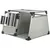 Trixie Transportbox Aluminium doppelt - Größe M-L: B 93 x T 88 x H 64 cm