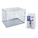 Lot : cage de transport Double Door + tapis absorbants Savic Puppy Trainer pour chien - cage l 78 x P 118 x H 84 cm + tapis XL, L 90 x l 60 cm, 2 x 30 tapis