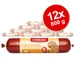 Fleischeslust Feines Geflügel, fuldfoder med sød kartoffel, blåbær og kamille. Pakke: 12x 800g, 100% frisk forarbejdet kød.
