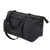 Sac de transport noir en tissu avec deux anses et une bandoulière réglable, poche zippée visible sur le côté.